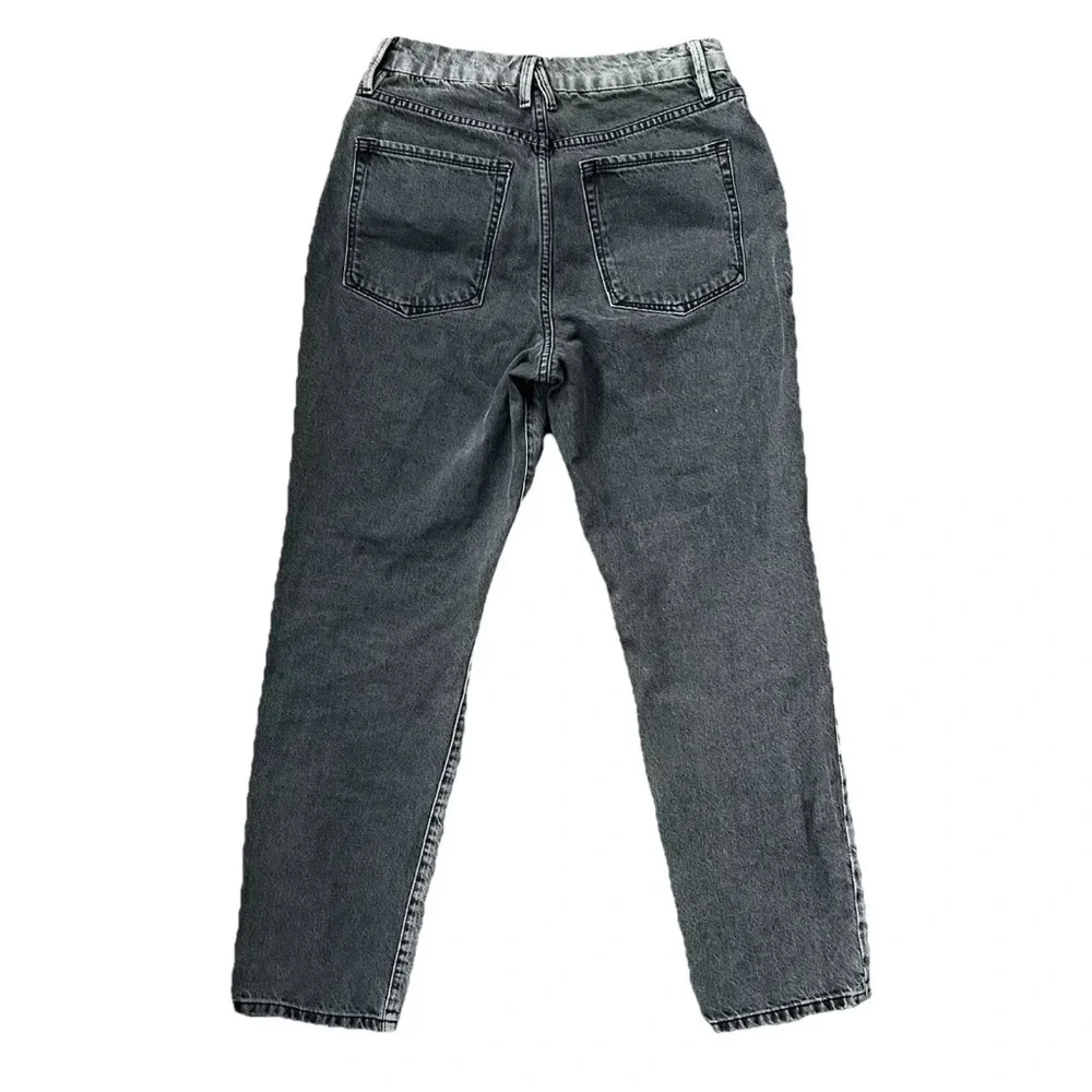 Good American Good Vintage Two Tone Jeans Womens Size 6/28 Gray Black Stone Wash - Picture 2 of 11